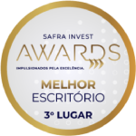 Selo Safra Invest Awards Melhor Escritorio 3 lugar
