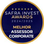 Selo Safra Invest Awards 2024/2025 Melhor Assessor Corporate